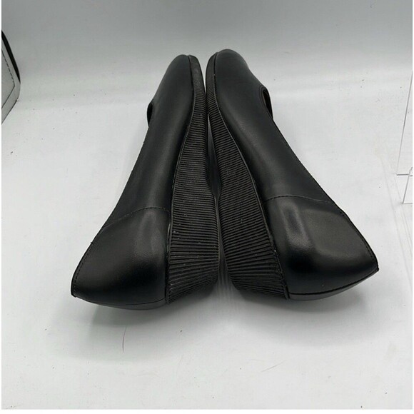 Softspots Womens Stephanie All Day Comfort Wedge Size 9M Black Leather Slip On - Picture 9 of 10